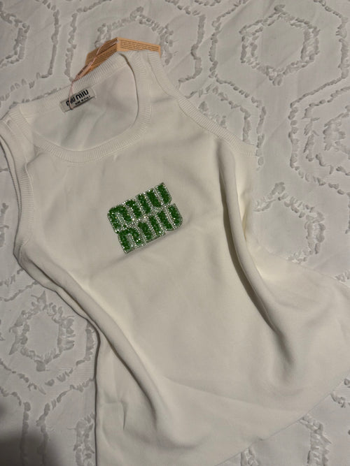Débardeur miumiu vert