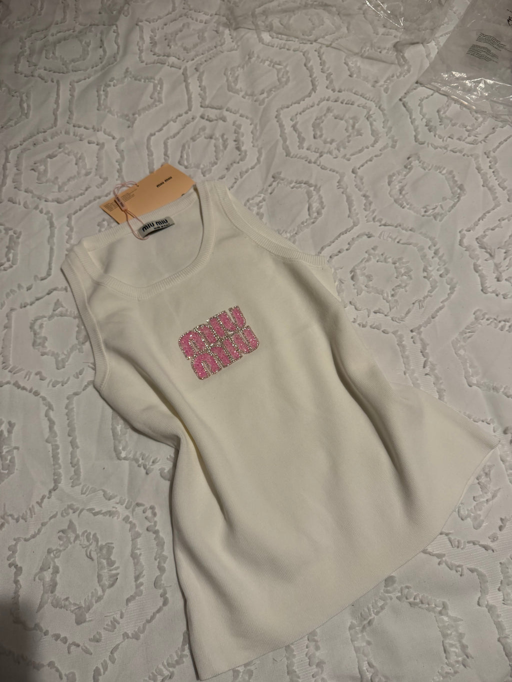 Débardeur miumiu rose